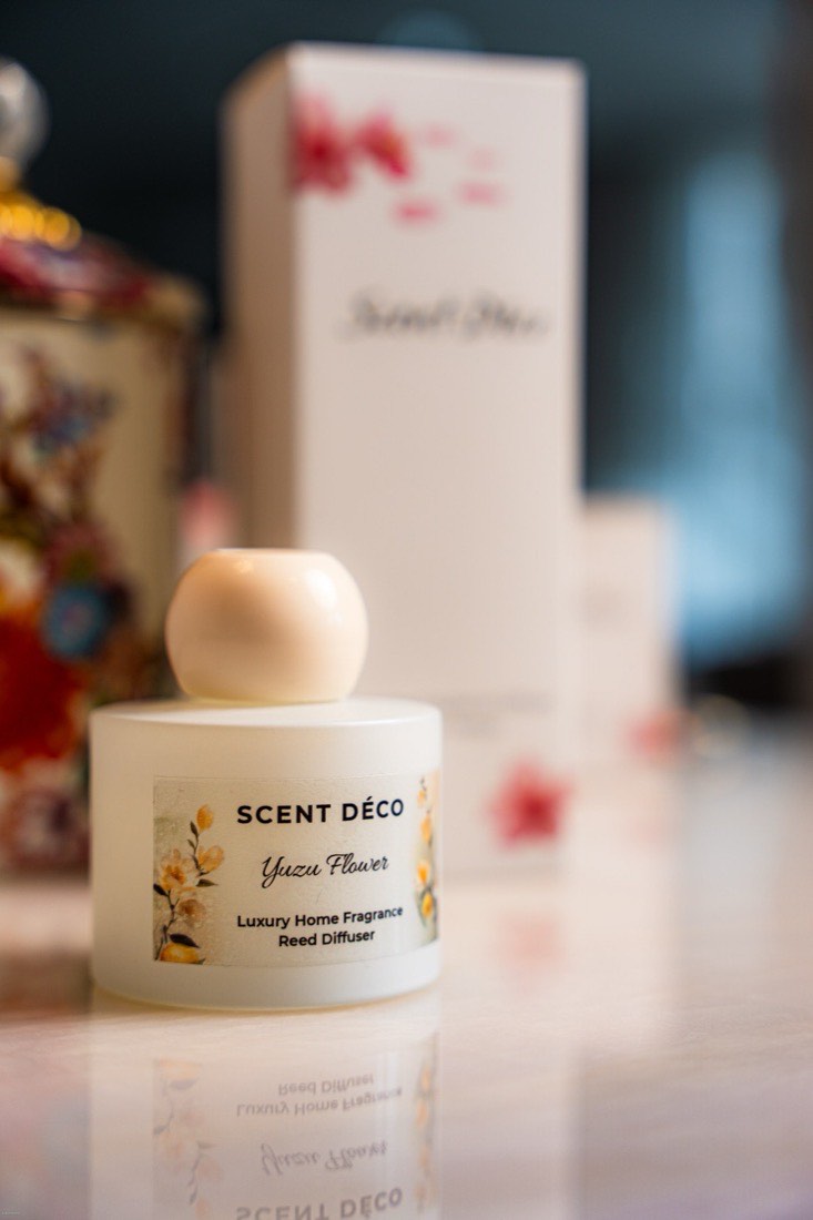 Scent Déco Yuzu Flower reed diffuser shot for Top Cart Kenya